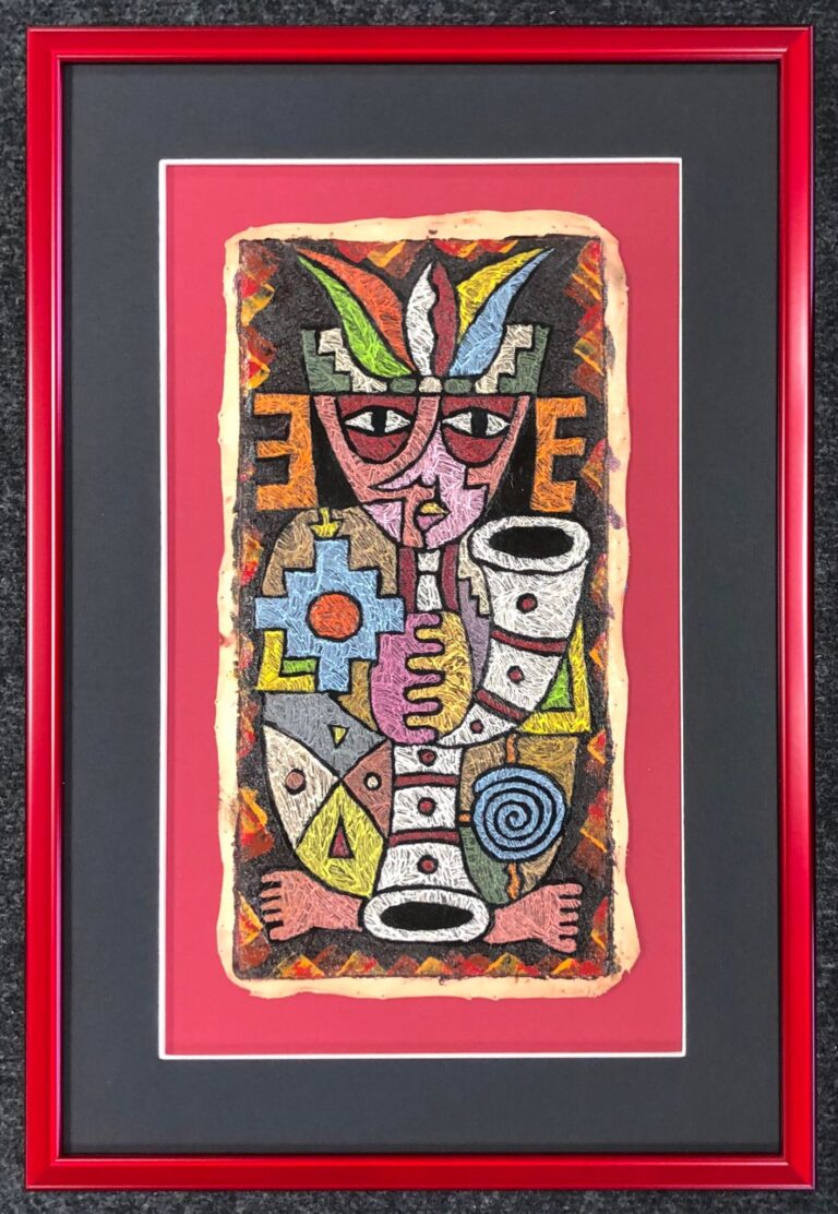 Gallery_framing_leatherpainting-peruvianculture
