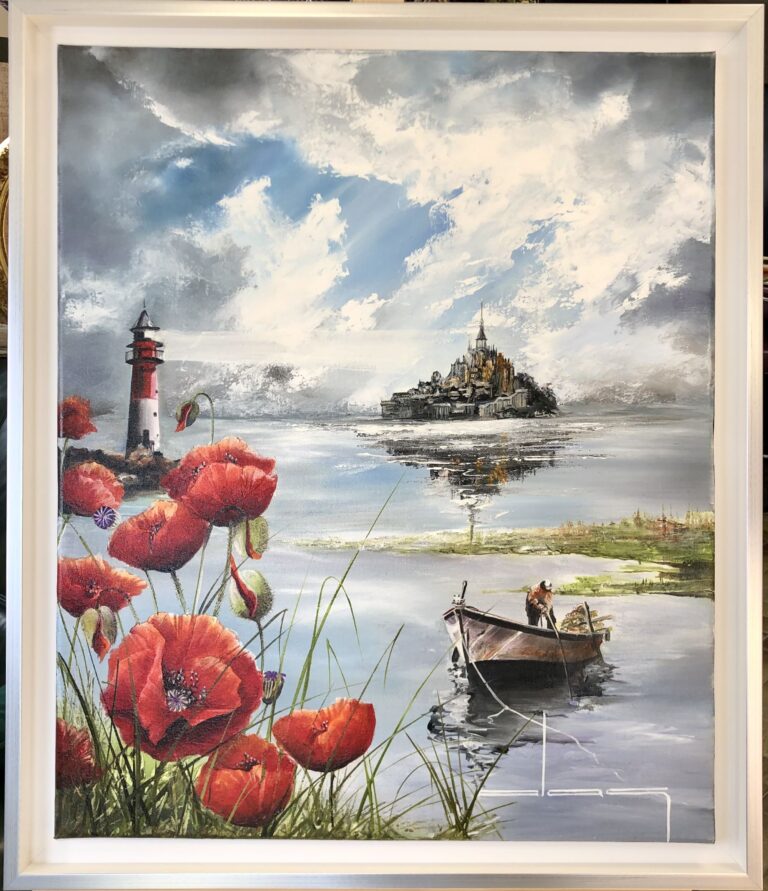 Gallery_framing_painting-montsaintmichel-poppy